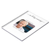 Personalisiertes Begräbnis- Gast-Buch/Erinnerungs Notizblock (Linke Seite)