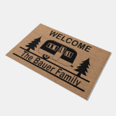 Personalisiertes Begrüßungsmatte, einzigartig Fußmatte (Schrägansicht)