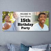 Personalisiertes Begrüßungszeichen 15. Geburtstag Banner