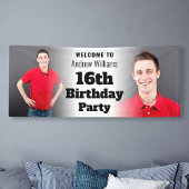 Personalisiertes Begrüßungszeichen 16. Geburtstag  Banner