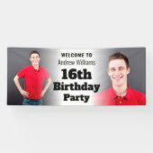 Personalisiertes Begrüßungszeichen 16. Geburtstag Banner (Horizontal)