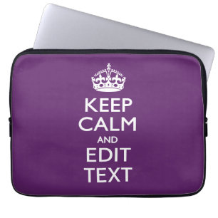 Personalisiertes BEHALT DEN MUT UND Text auf Lila Laptopschutzhülle