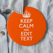 Personalisiertes BEHALT DEN MUT UND Text bearbeite Button (Beispiel)