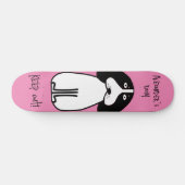 Personalisiertes "Behalt Out"-Hundezimmerzeichen Skateboard (Horizontal)