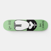 Personalisiertes "Behalt Out"-Hundezimmerzeichen Skateboard (Horizontal)