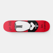 Personalisiertes "Behalt Out"-Hundezimmerzeichen Skateboard (Horizontal)