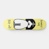Personalisiertes "Behalt Out"-Hundezimmerzeichen Skateboard (Horizontal)