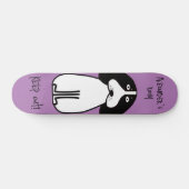 Personalisiertes "Behalt Out"-Hundezimmerzeichen Skateboard (Horizontal)