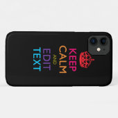 Personalisiertes BEHALTEN CALM und Bearbeiten von Case-Mate iPhone Hülle (Rückseite (Horizontal))