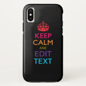 Personalisiertes BEHALTEN CALM und Bearbeiten von  Case-Mate iPhone Hülle (Rückseite)