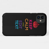 Personalisiertes BEHALTEN CALM und Bearbeiten von  Case-Mate iPhone Hülle (Rückseite (Horizontal))