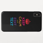 Personalisiertes BEHALTEN CALM und Bearbeiten von Case-Mate iPhone Hülle (Rückseite (Horizontal))