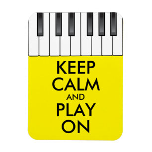 Personalisiertes BEHALTEN CALM und PLAY On-Keyboar Magnet