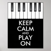 Personalisiertes BEHALTEN CALM und PLAY On-Keyboar Poster (Vorne)
