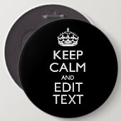 Personalisiertes Behielt auf Schwarz speichern und Button (Vorne & Hinten)