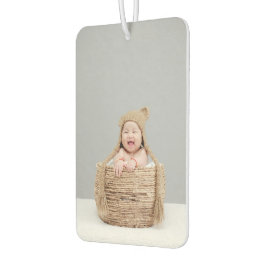 Personalisiertes Beides Baby Foto Modernes Auto Autolufterfrischer