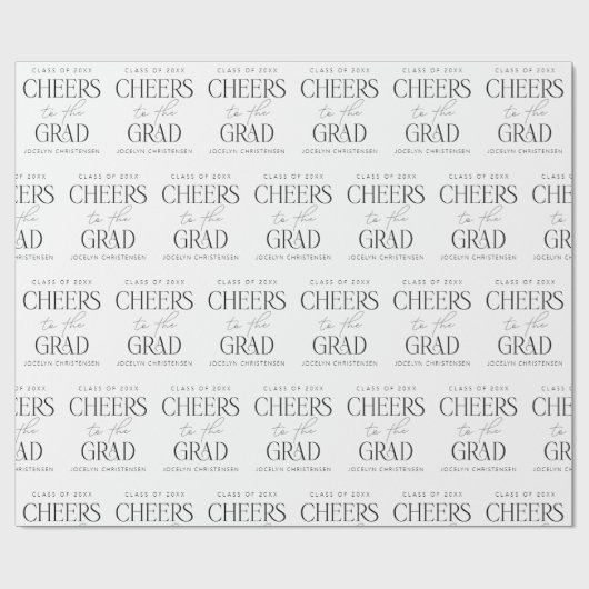 Personalisiertes Beifall für das Grand Wrapping Pa Geschenkpapier (Flach)