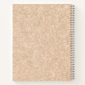 Personalisiertes Beige Business Notebook Notizblock (Rückseite)