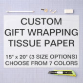 Personalisiertes Beigenzpapier für Geschenke Seidenpapier (Handwerk)