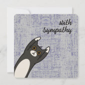 Personalisiertes Beileid der Black Cat Karte (Vorderseite)