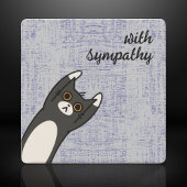 Personalisiertes Beileid der Black Cat Karte