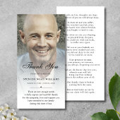 Personalisiertes Beileid für benutzerdefinierte Fo Dankeskarte