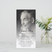 Personalisiertes Beileid für benutzerdefiniertes F Dankeskarte (Stehend Vorderseite)