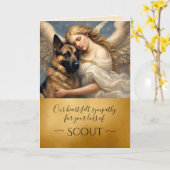 Personalisiertes Beileid für den Verlust des deuts Karte (Gelbe Blume)