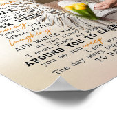 Personalisiertes Beileid für kundenspezifisches Fo Poster (Ecke)