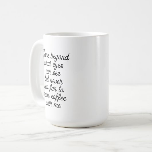 Personalisiertes Beileid in der Erinnerung Kaffeetasse (Vorderseite Links)