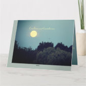 Personalisiertes Beileid Karte (Rückseite)