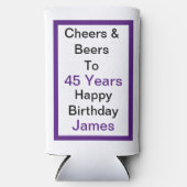 Personalisiertes Beizen und Bier Selters Dosenkühler (Vorderseite)