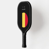 Personalisiertes belgisches Flaggengeschenk Pickleball Schläger (Links)