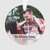 Personalisiertes beliebiges Message-Foto Acryl-Orn Ornament (Vorderseite)