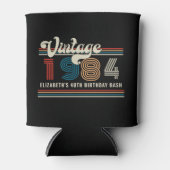 Personalisiertes beliebiges Vintages Foto Geburtst Dosenkühler (Vorderseite)