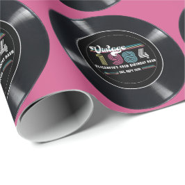 Personalisiertes beliebiges Vintages Foto Geburtst Geschenkpapier