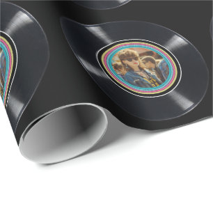 Personalisiertes beliebiges Vintages Foto Geburtst Geschenkpapier