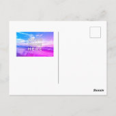 Personalisiertes Benutzerdefiniertes 2 Foto Lila R Postkarte (Rückseite)