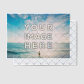 Personalisiertes benutzerdefiniertes 2 Foto Pergament Einladungen (Versetzt (Einladung))