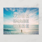 Personalisiertes benutzerdefiniertes 2 Foto Postkarte (Vorderseite)