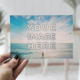 Personalisiertes benutzerdefiniertes 2 Foto Postkarte