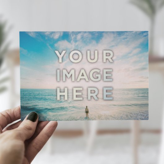 Personalisiertes benutzerdefiniertes 2 Foto Postkarte