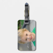 Personalisiertes benutzerdefiniertes 2-Foto zweise Gepäckanhänger (Rückseite vertikal)