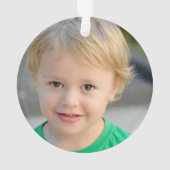 Personalisiertes benutzerdefiniertes 2-Foto zweise Ornament (Rückseite)