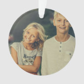 Personalisiertes benutzerdefiniertes 2-Foto zweise Ornament (Vorderseite)