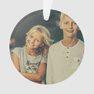Personalisiertes benutzerdefiniertes 2-Foto zweise Ornament
