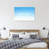 Personalisiertes benutzerdefiniertes blaues Artwor Leinwanddruck (Insitu (Schlafzimmer))
