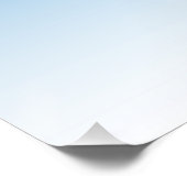 Personalisiertes benutzerdefiniertes blaues Artwor Poster (Ecke)