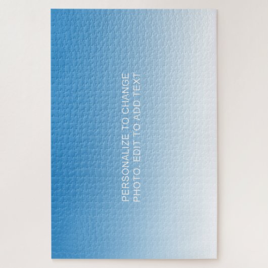 Personalisiertes benutzerdefiniertes blaues Artwor Puzzle (Vertikal)