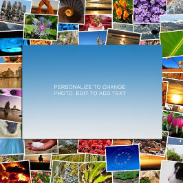 Personalisiertes benutzerdefiniertes Blue Artwork  Fotodruck